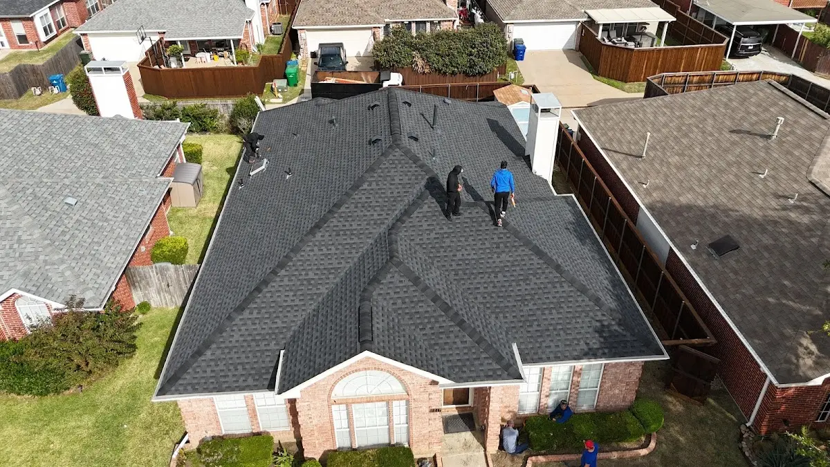 Slate & Tile Roof Repair work in progress on a Rossmoor property